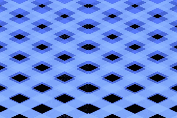 Blauwe criss cross vierkanten patroon — Stockfoto