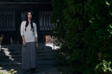 ağaç gölgeleri ülke kadın