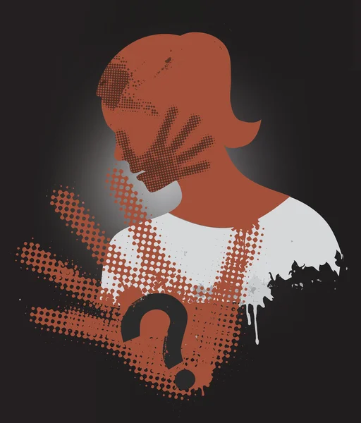 Violence contre les femmes . — Image vectorielle