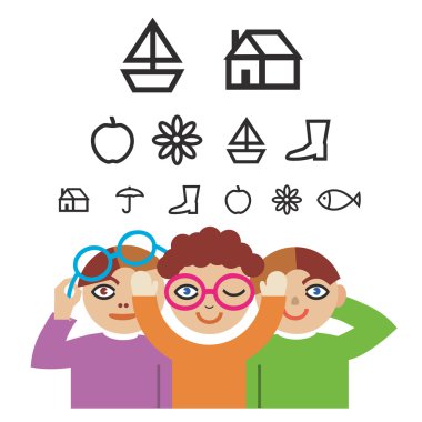 çocuk ve Optometri test