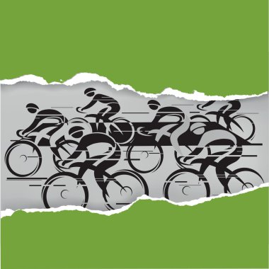 grunge çerçeve içinde döngüsü yarış