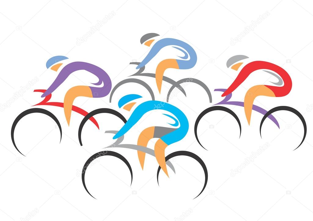 Cyclists racers