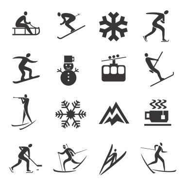Set of Winter Sport icons