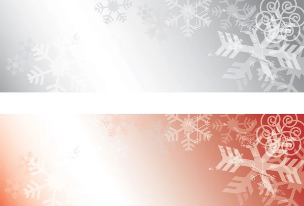 Grunge Fiocchi di neve sfondo banner — Vettoriale Stock