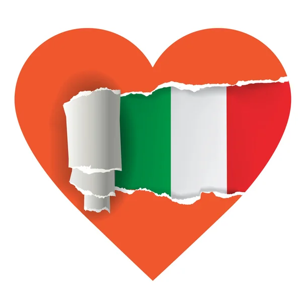 Me encanta Italia — Vector de stock