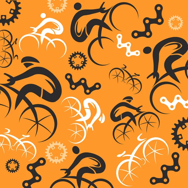 Ciclismo fondo decorativo — Vector de stock