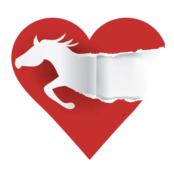 Adoro cavalos. —  Vetores de Stock