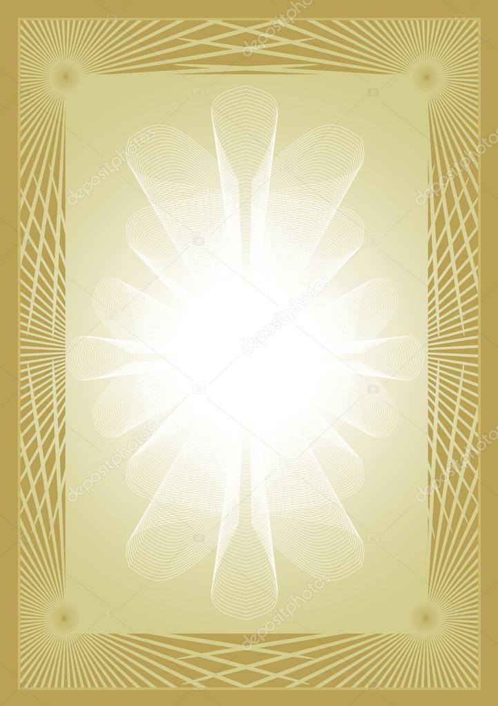Certificate diploma gold background