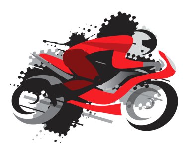 Motosiklet yarış grunge