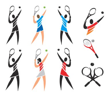 Tenis simgeleri simgeleri.