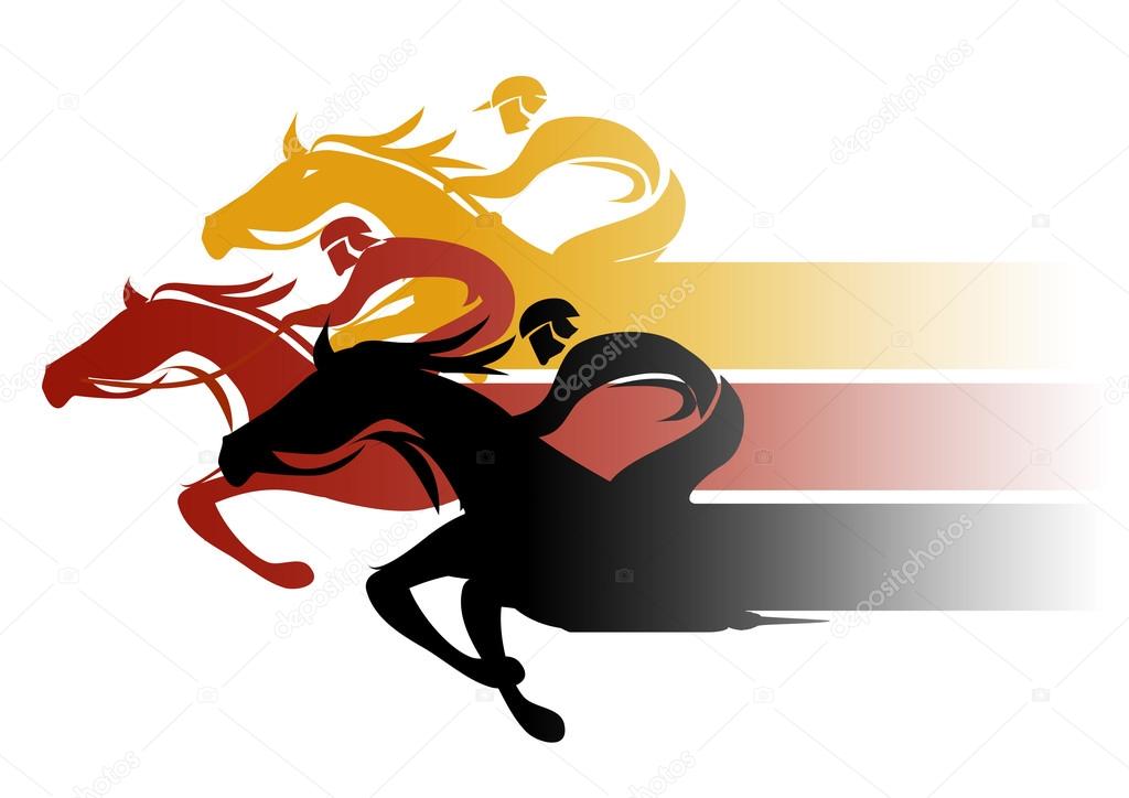 Horse Racing cartoon Stock Vector Image by ©chachar #98289562