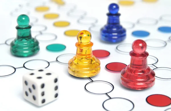 Multicolored Ludo Game — Stock Photo, Image