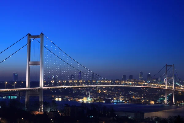 Bosporus-Brücke Istanbul Stockbild