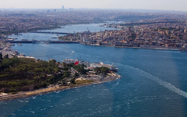 Istanbul truthahn bosporus aus der luft Stockbild