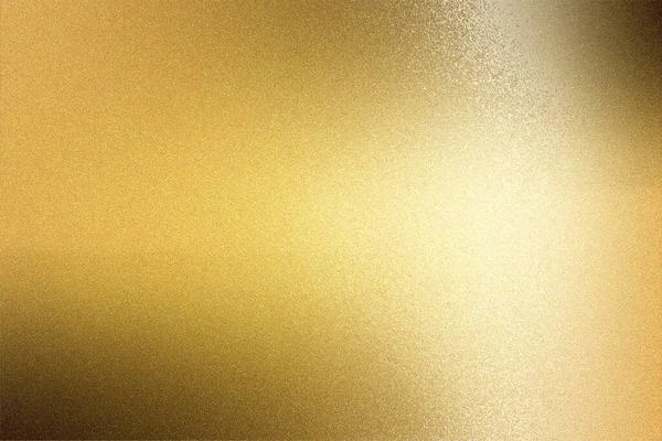 Ljus Lyser Guldmålad Metallplatta Med Kopieringsutrymme Abstrakt Konsistens Bakgrund — Stockfoto