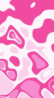 Seamless pink and white liquid motion background with organic flowing shapes. soft abstract animation perfect for vertical social media loops or modern backdrops
