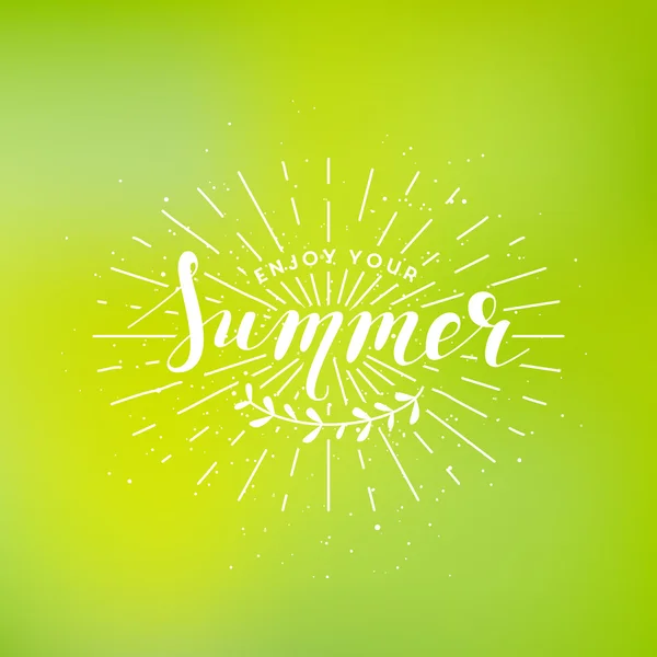 Illustrasjon av sommerbrev – stockvektor