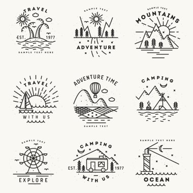 Hat sanatı illüstrasyon seyahat