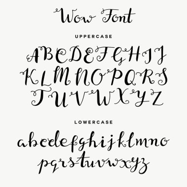 El çizilen hat yazı tipi