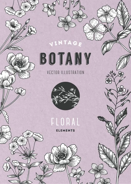 Εκλεκτής ποιότητας floral εικονογράφηση — Διανυσματικό Αρχείο