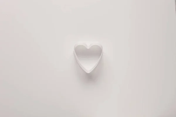 Valentine Day Photography White Background Heart Shape Natural Background — Stock Photo, Image