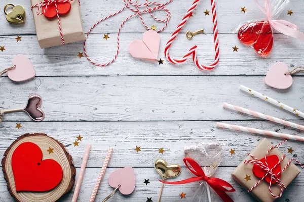 Piso Yacía Fotografía Romántica Sobre Fondo Natural Linda Tarjeta Felicitación — Foto de Stock