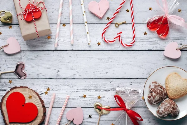 Piso Yacía Fotografía Romántica Sobre Fondo Natural Linda Tarjeta Felicitación — Foto de Stock