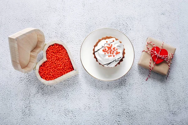 Piso Yacía Fotografía Romántica Sobre Fondo Natural Linda Tarjeta Felicitación —  Fotos de Stock