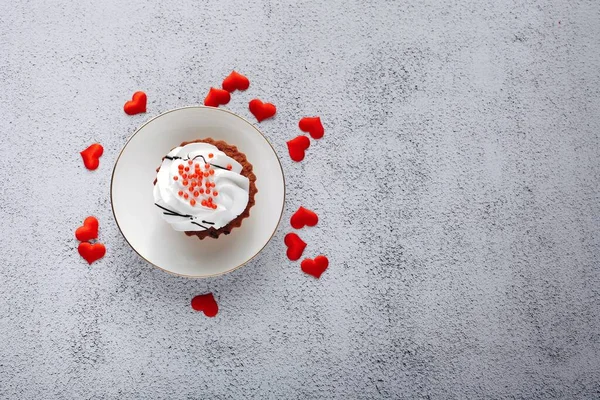 Piso Yacía Fotografía Romántica Sobre Fondo Natural Linda Tarjeta Felicitación —  Fotos de Stock