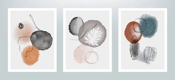 Vector Creativo Minimalista Ilustraciones Pintadas Mano Para Diseño Cubierta Decoración — Archivo Imágenes Vectoriales