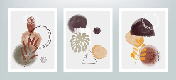 Conjunto Ilustrações Conceito Beleza Geométrica Abstrata Elementos Gráficos Para Seus —  Vetores de Stock