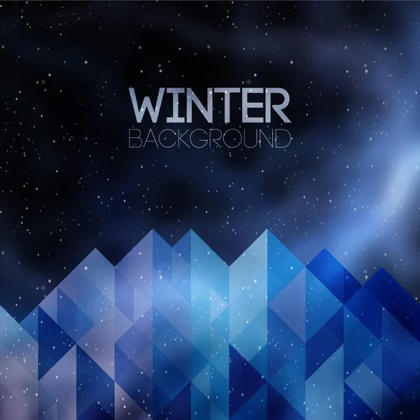 Vinter bakgrund — Stock vektor