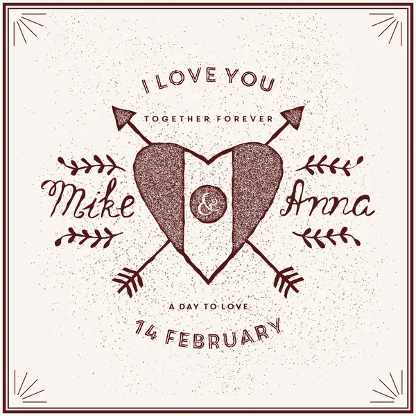 Ilustración del día de San Valentín — Archivo Imágenes Vectoriales