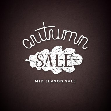 sonbahar satışı illüstrasyonu