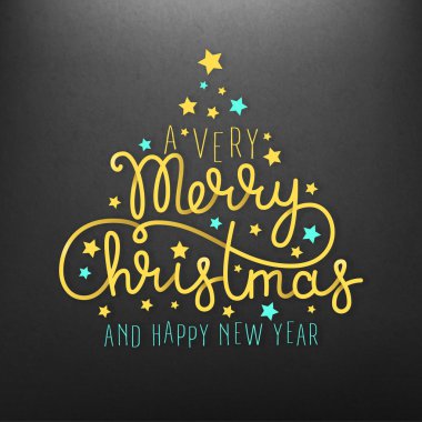 Çok mutlu bir şekilde yazı Noel