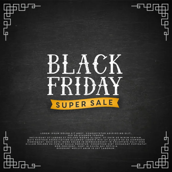 Black Friday sale illustration — Stock Vector