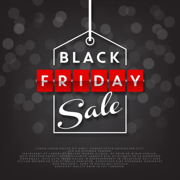 Black Friday sale illustration — Stock Vector