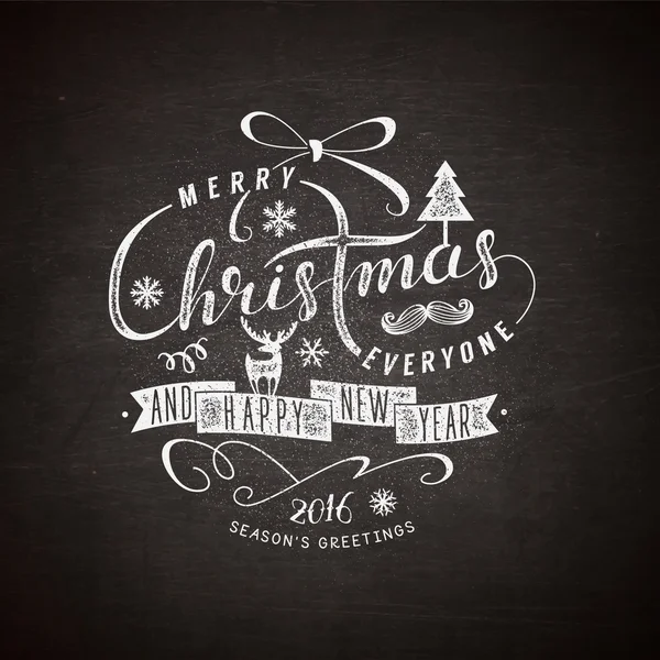 Illustrazione lettering di Natale — Vettoriale Stock