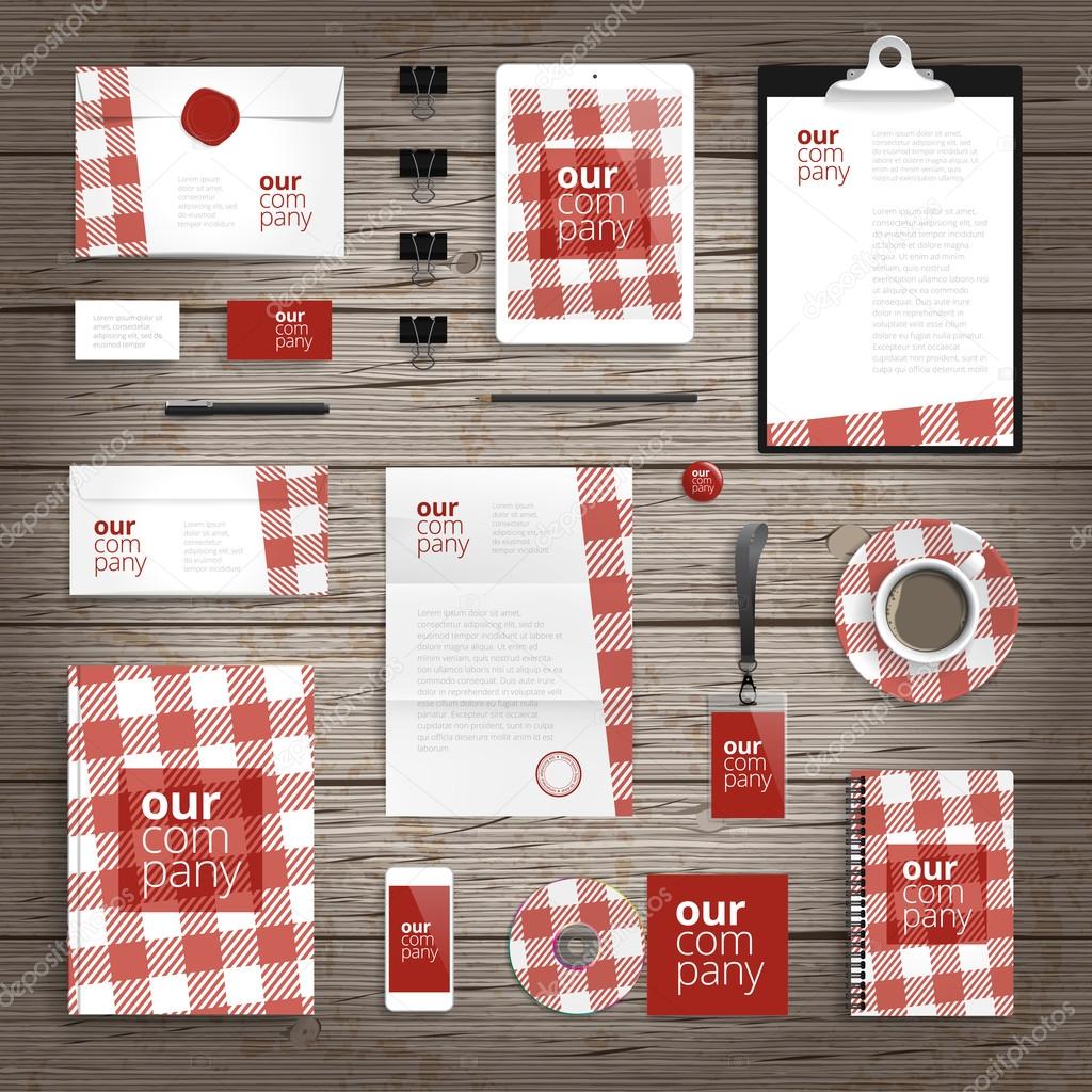 Corporate identity print template Stock Vector Image by ©ildogesto