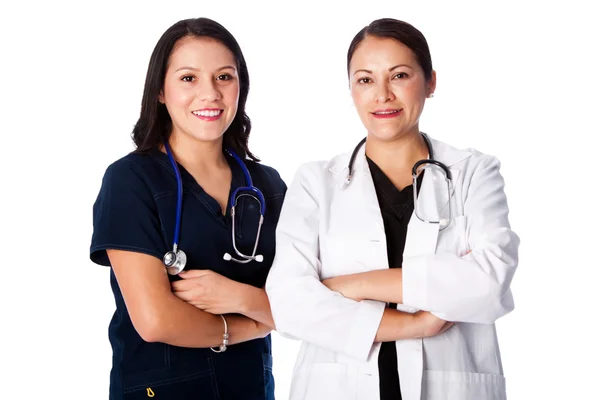 Gelukkig arts verpleegkundige team — Stockfoto