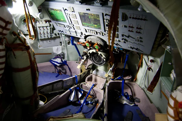 Modulul spațial Soyuz Inside — Fotografie, imagine de stoc