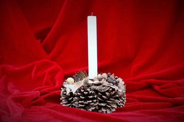 Festive candle — Stock Photo, Image