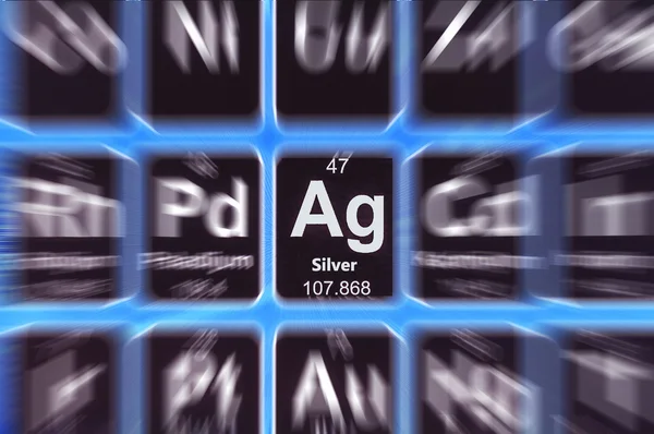 Symbol für Silber — Stockfoto