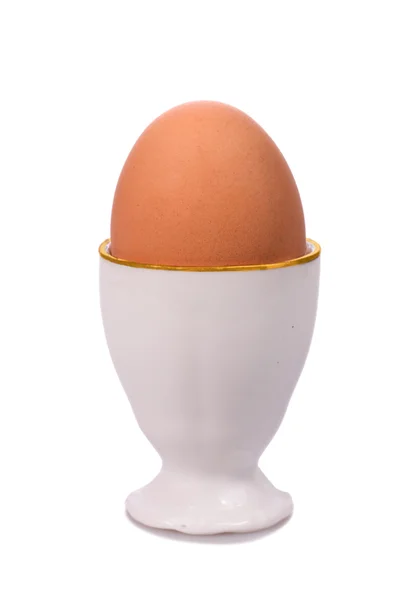 Яйце в eggcup — стокове фото