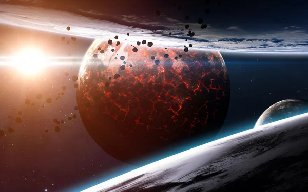 Fundal Spaţial Infinit Nebuloase Stele Aceste Elemente Imagine Furnizate Nasa — Fotografie, imagine de stoc