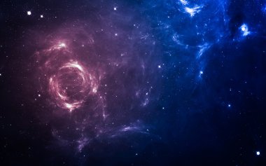 Starfield birçok ışık yılı uzakta dünya derin uzayda. Nasa tarafından döşenmiş bu görüntü unsurları