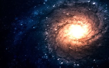 Starfield birçok ışık yılı uzakta dünya derin uzayda. Nasa tarafından döşenmiş bu görüntü unsurları