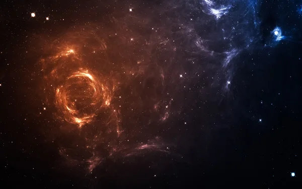 Rymdfärd i rymden många ljusår från jorden. Delar av denna bild från Nasa — Stockfoto