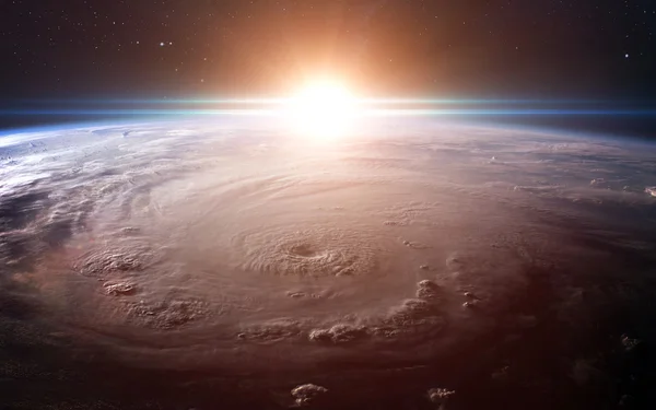View of earth from space. Elements of this image furnished by NASA