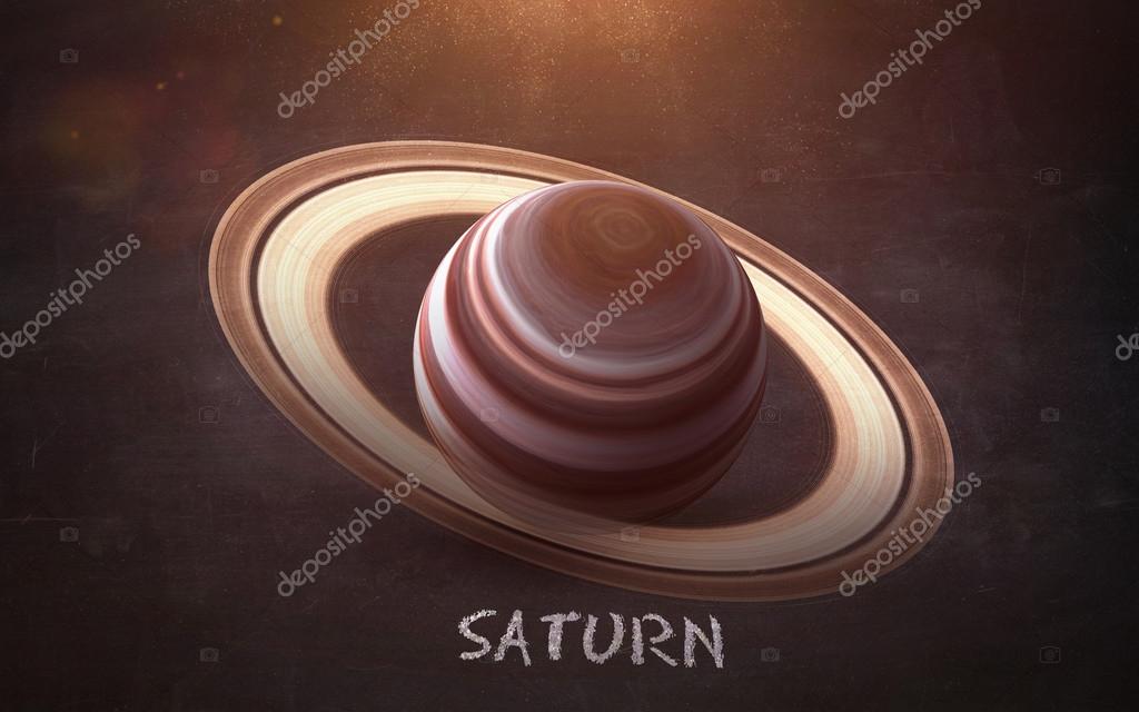 Saturne Images Haute Résolution Présente Des Planètes Du